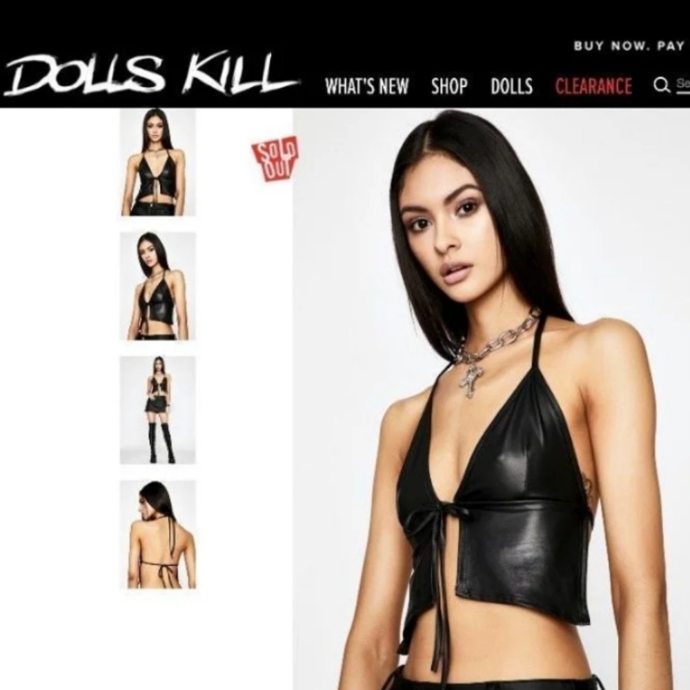 COPY - Pain proof halter crop top